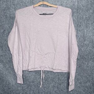 Madewell Drawstring‎ Tee in Light Pink- Sz XS